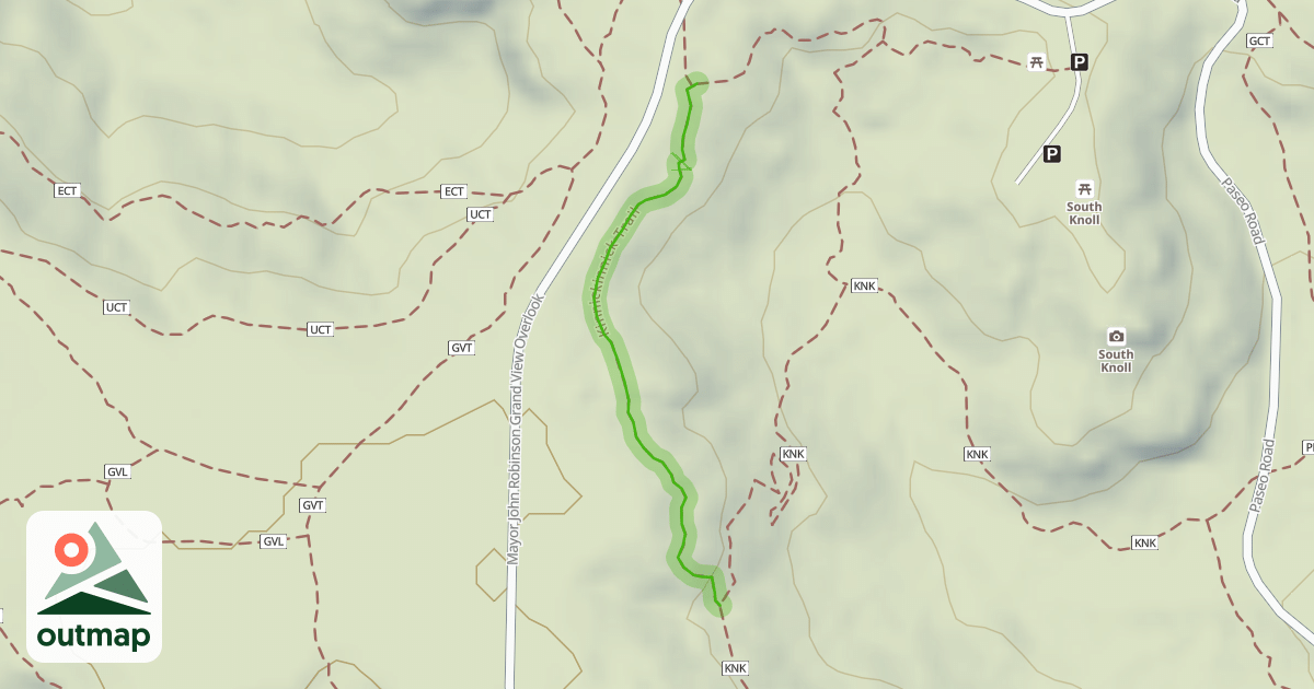 Map of Kinnickinnick Trail