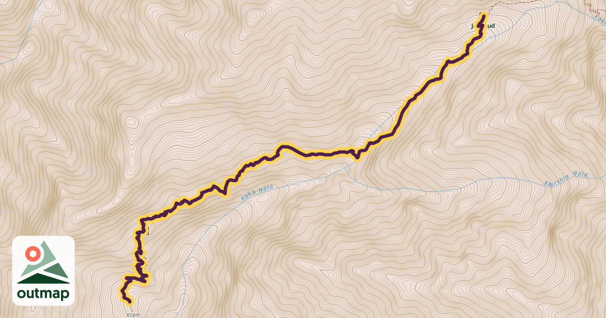 Map of Klah Jailkhud Trail