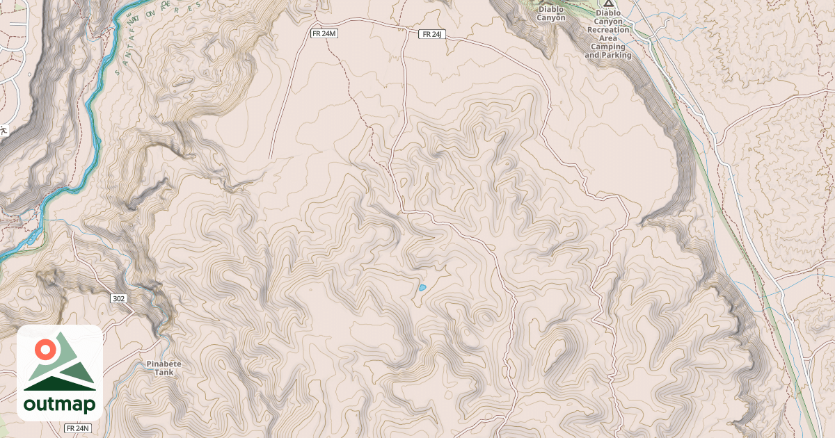 Map of USFS Motor Vehicle Use Map Roads {6E1A5DFD-923B-437F-AEFF-E1C8D5E6A2EB}