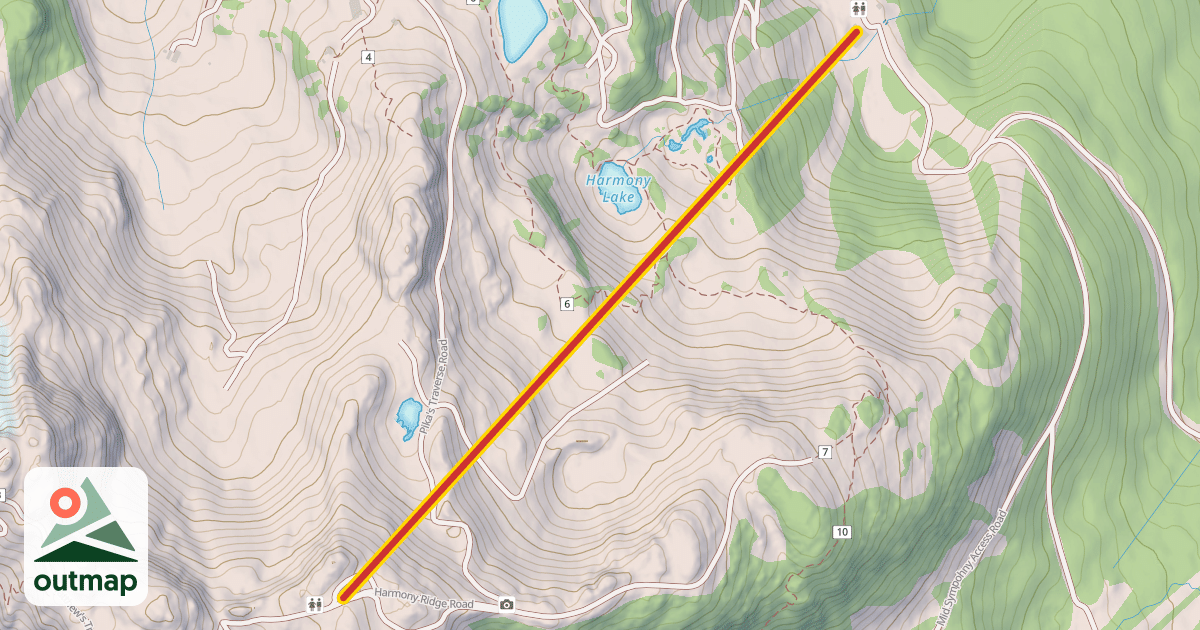 Map of Harmony 6 Express Chairlift
