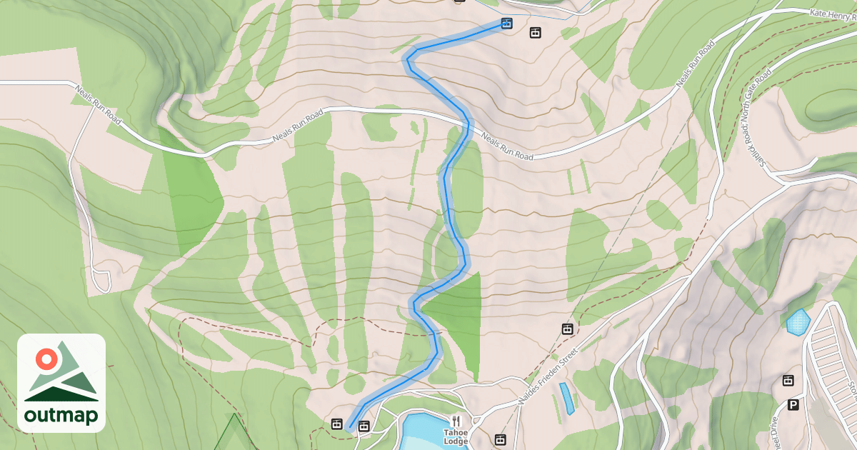 Map of Giant Boulder Slope