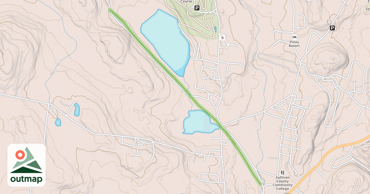 Map of Hurleyville O&W Rail Trail