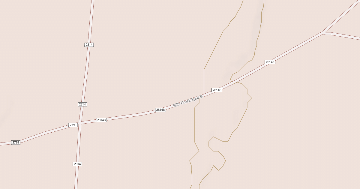 Map preview of BILLS CREEK SPUR B