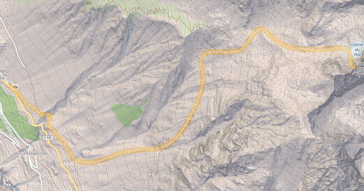 Map preview of Col du Plat — Les Étages
