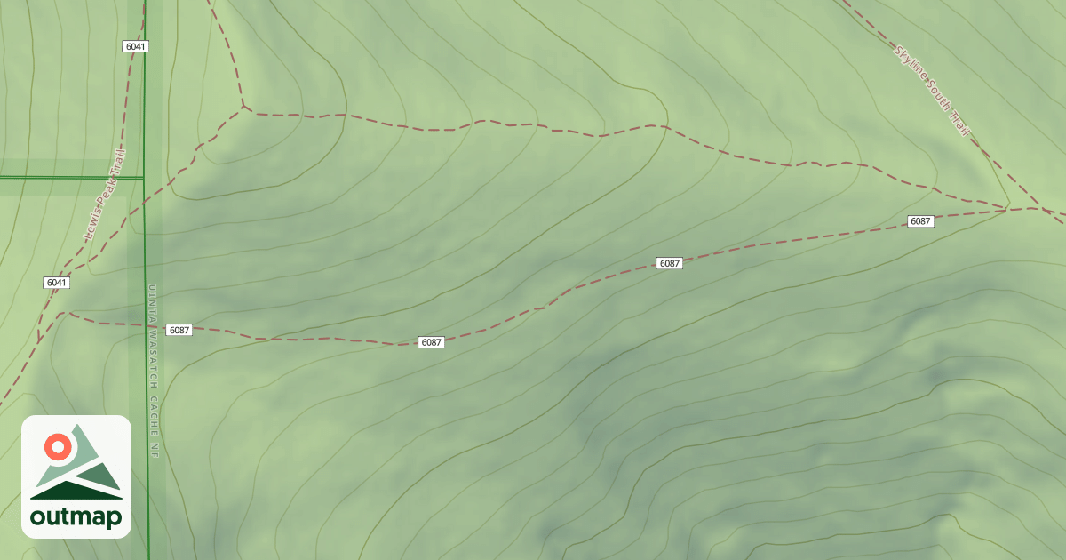 Map of Coldwater Peak