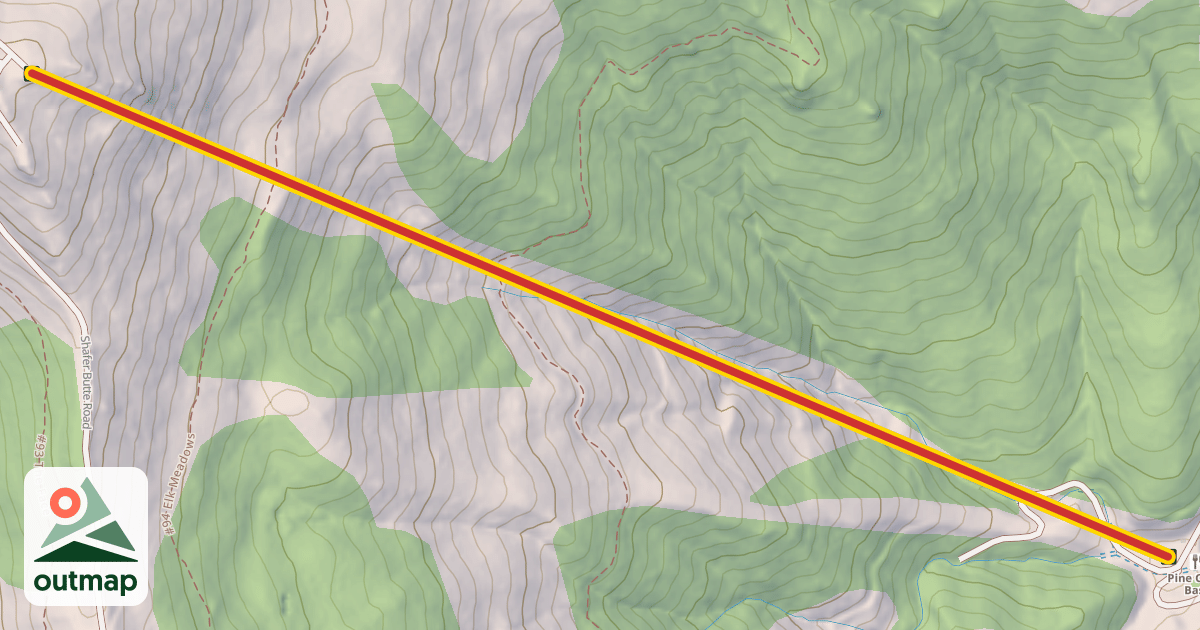 Map of Pine Creek Express #6