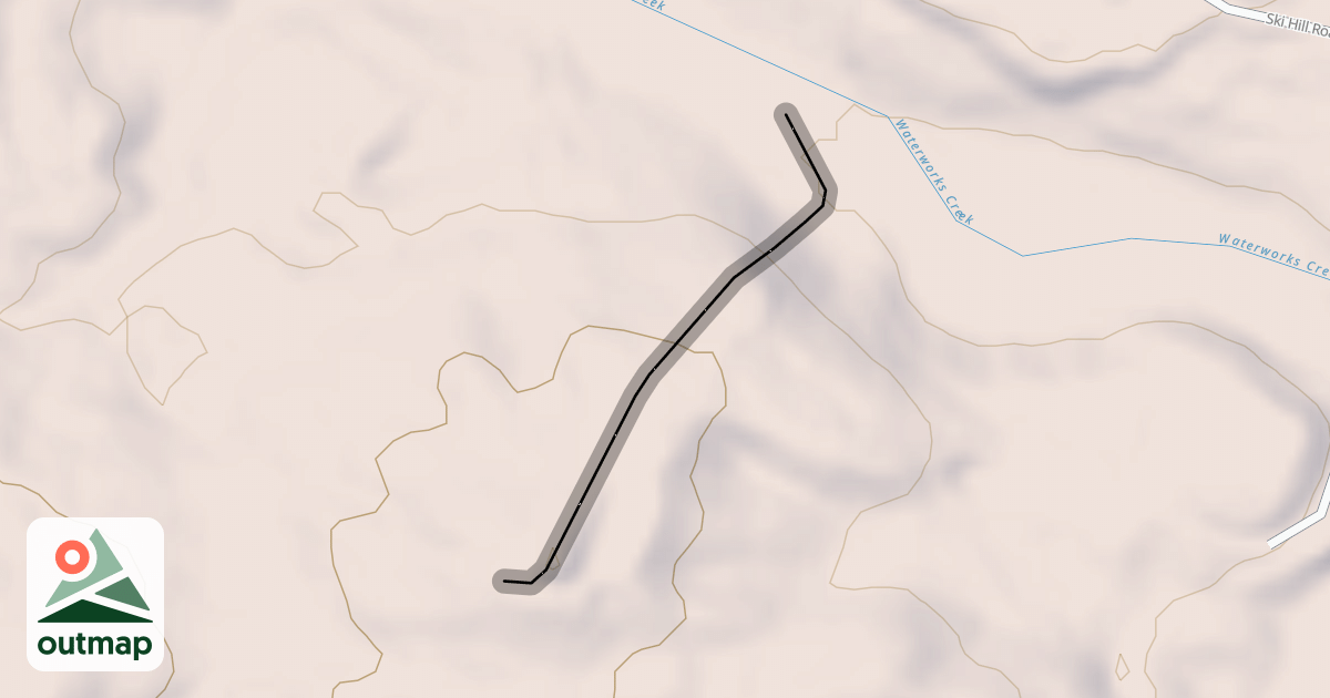 Map of Ski Jump Run