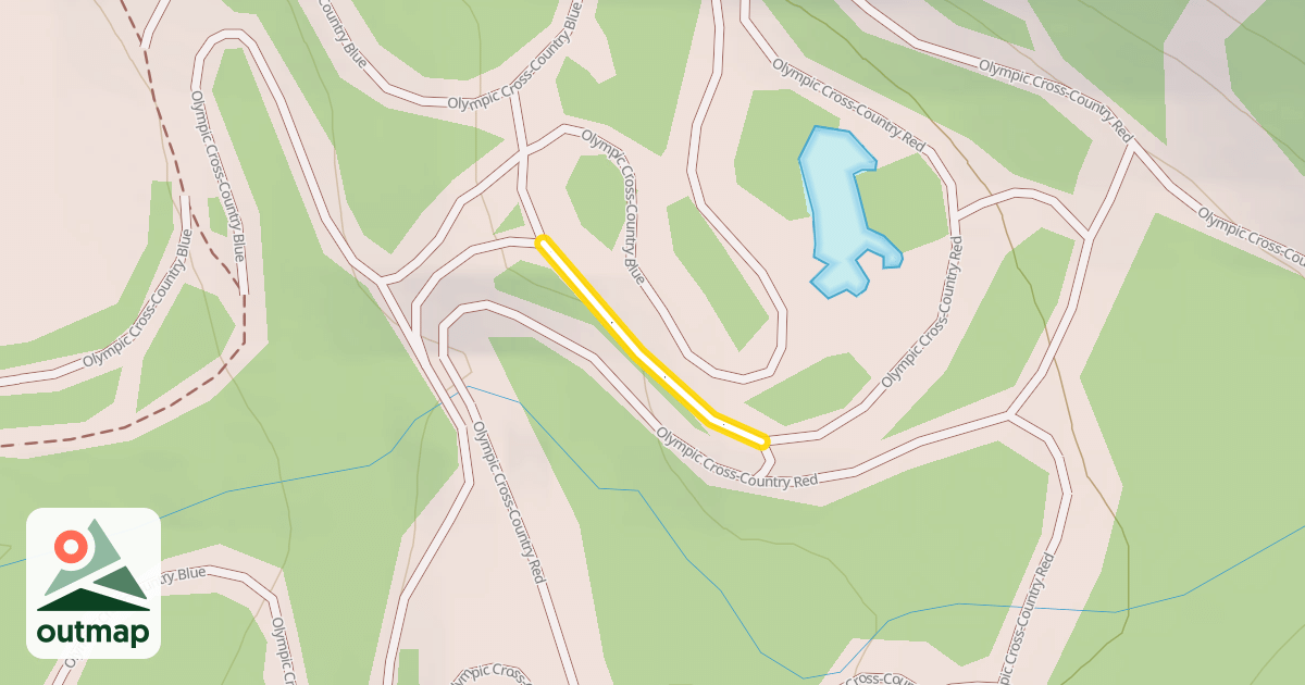 Map of Olympic Cross-Country Red