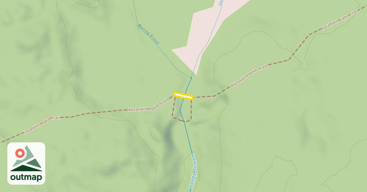Map of Katahdin Lake Trail