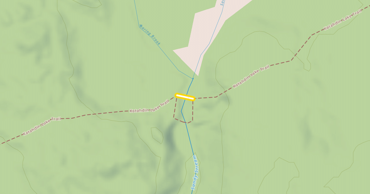 Map preview of Katahdin Lake Trail