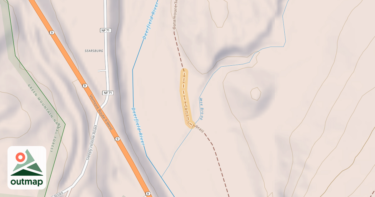 Map of Catamount Trail