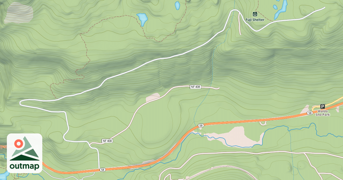 Map of FUJI CREEK ROAD