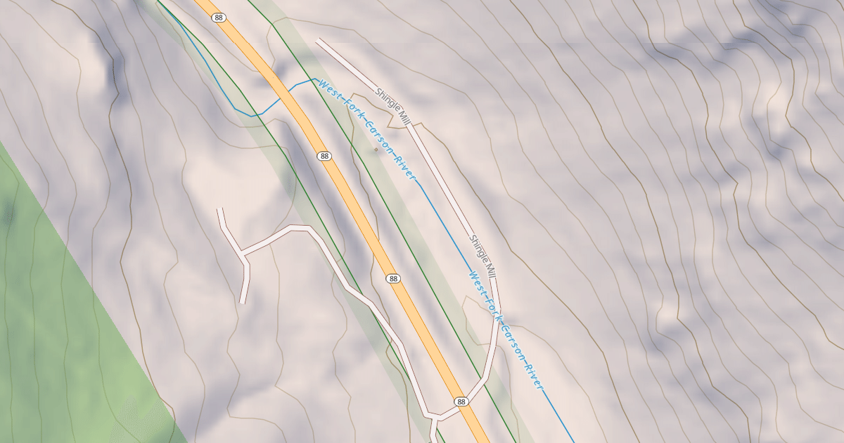 Map preview of HIDDEN CANYON ROAD