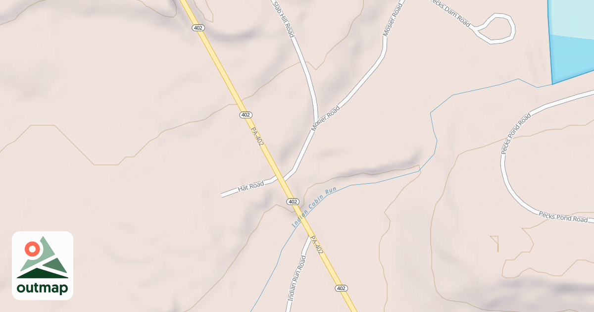 Map of Edgemere-Pecks Pond - Snowmobile Trails