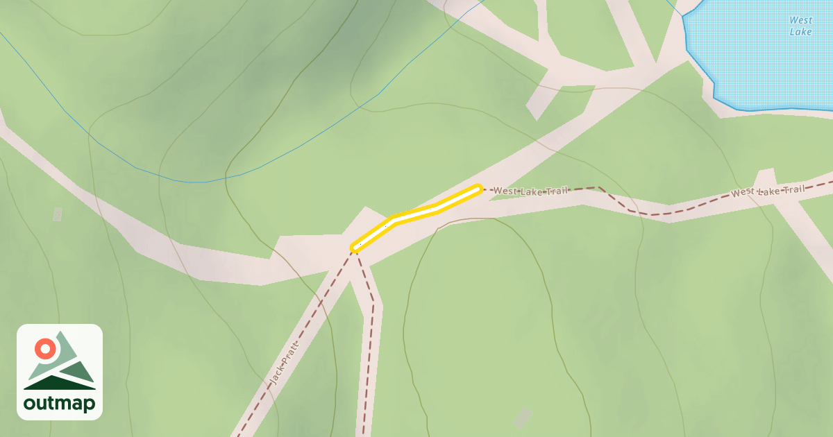 Map of West Lake Trail