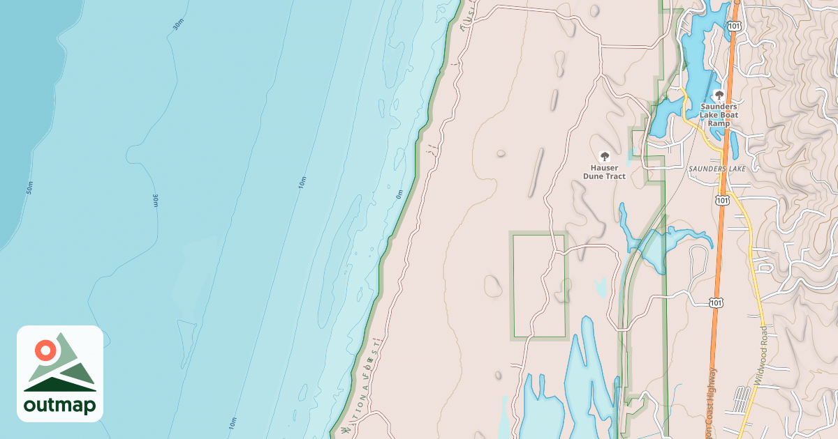 Map of Coast Guard - South Ohv Trail
