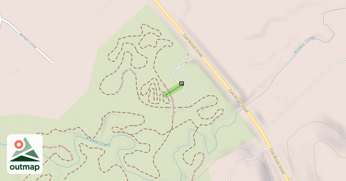 Map of Browns Creek Trail