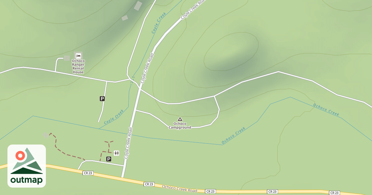 Map of OCHOCO FOREST CAMPGROUND