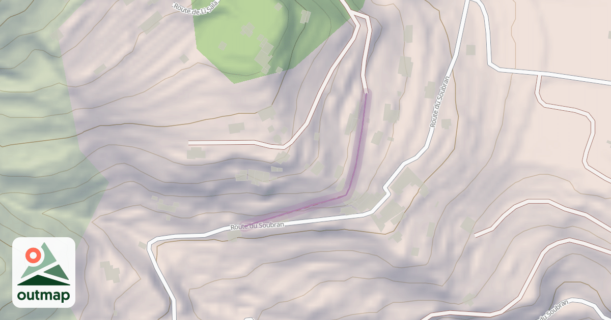 Map of Chemin du Serras