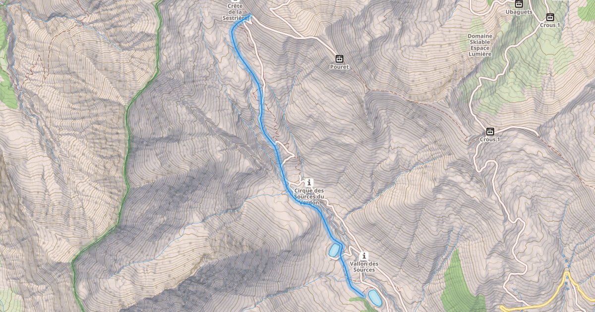 Map preview of Sources du Verdon