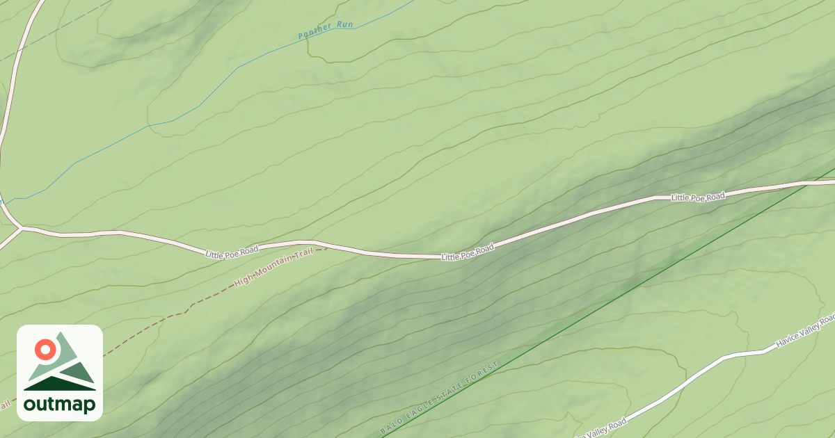 Map of Bald Eagle State Forest Snowmobile Trails