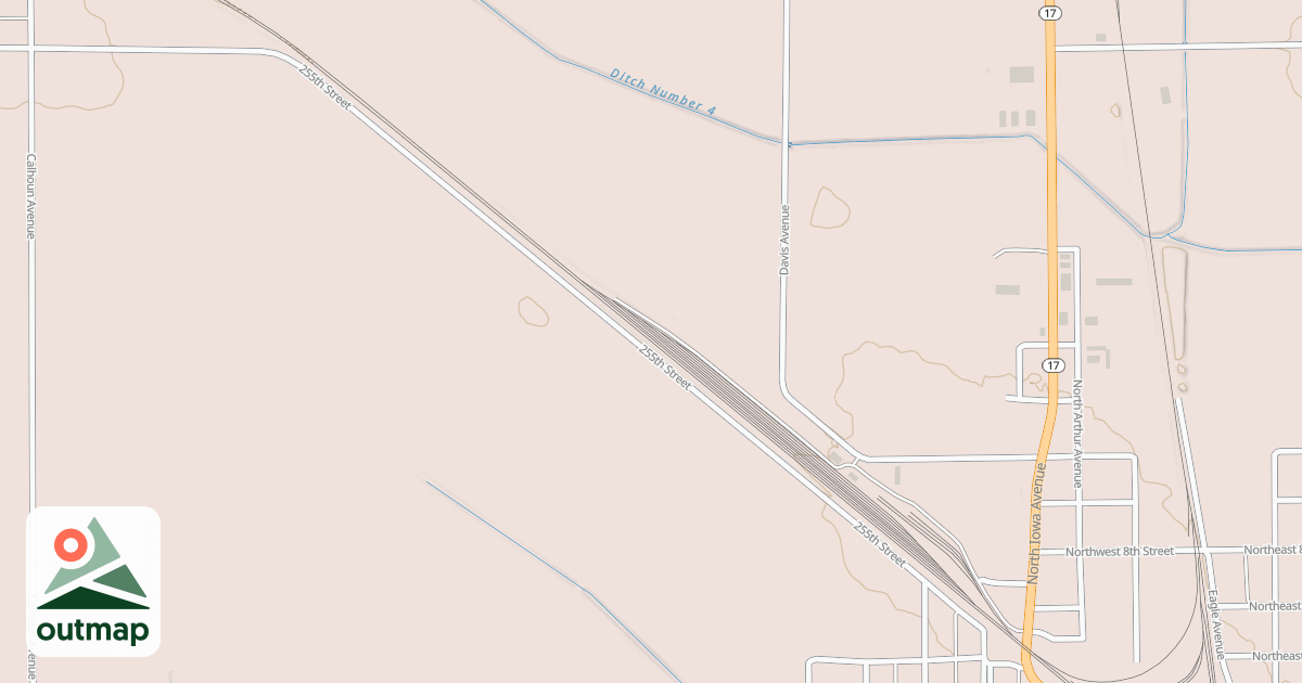 Map of Three Rivers Trail in Wright