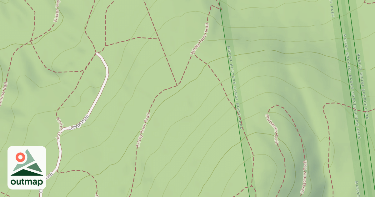 Map of College Ski Trail