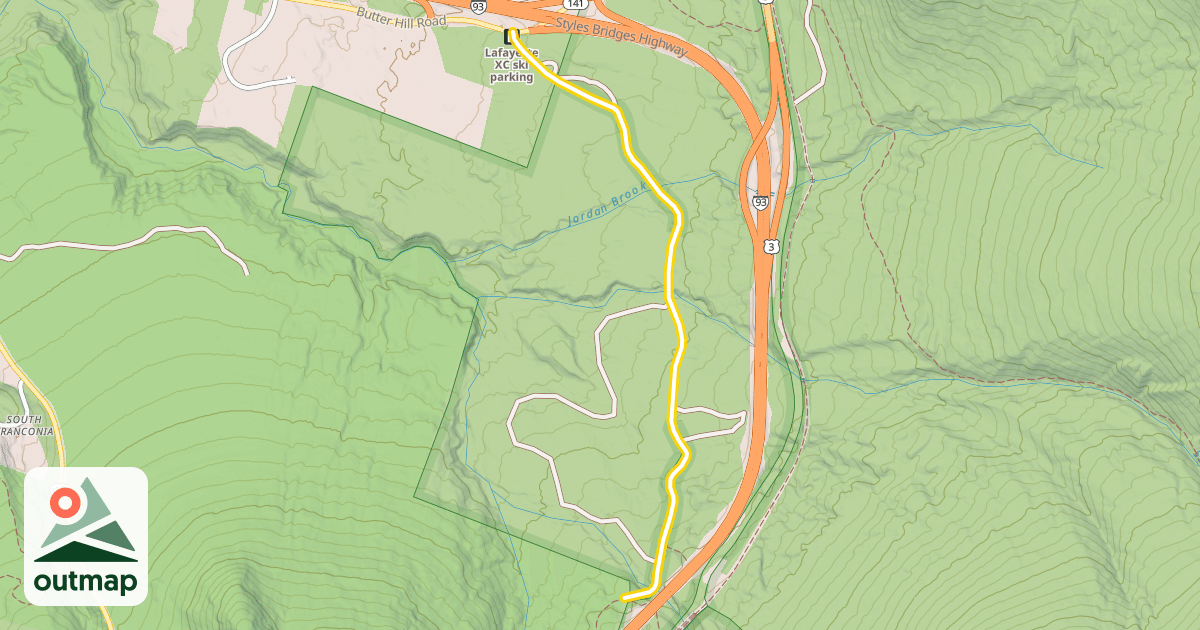 Map of Notch-Way Trail