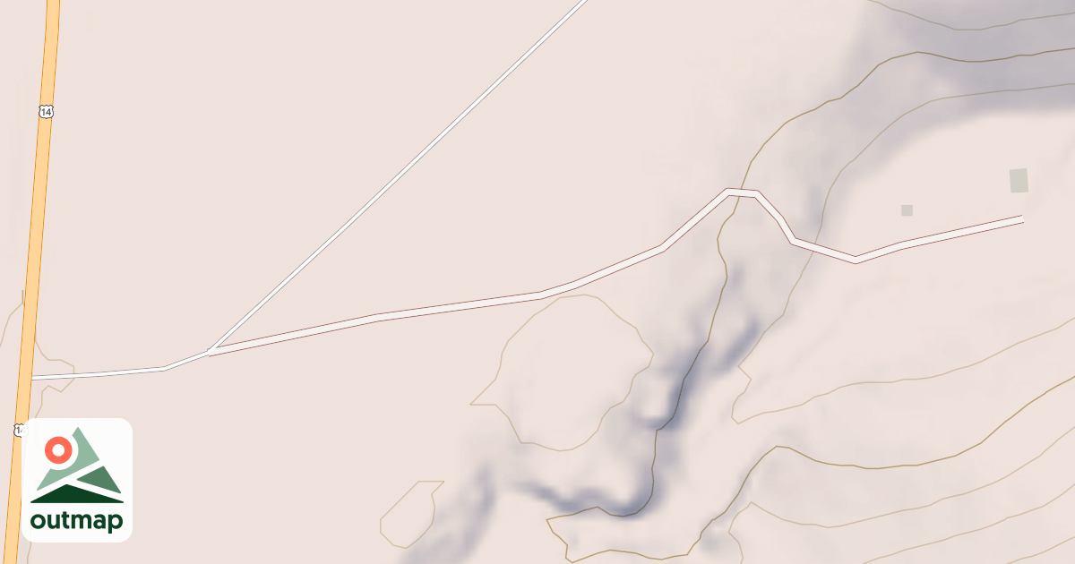 Map of PADLOCK COW CAMP