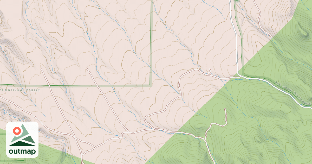 Map of CLEAR CREEK - CORRAL WASH