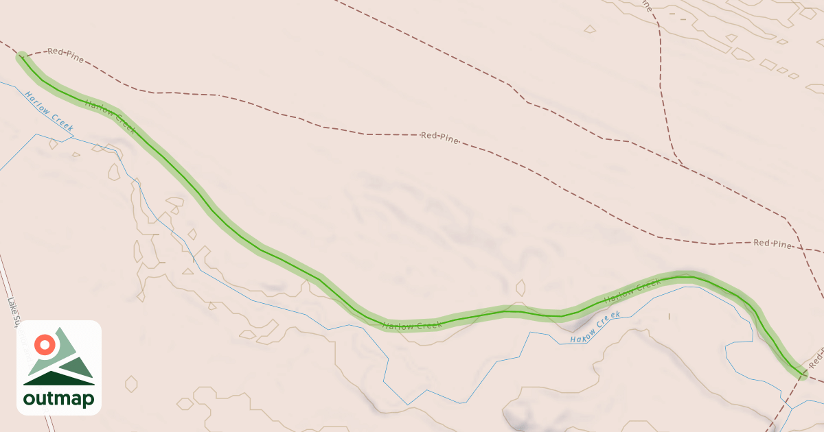 Map of Harlow Creek