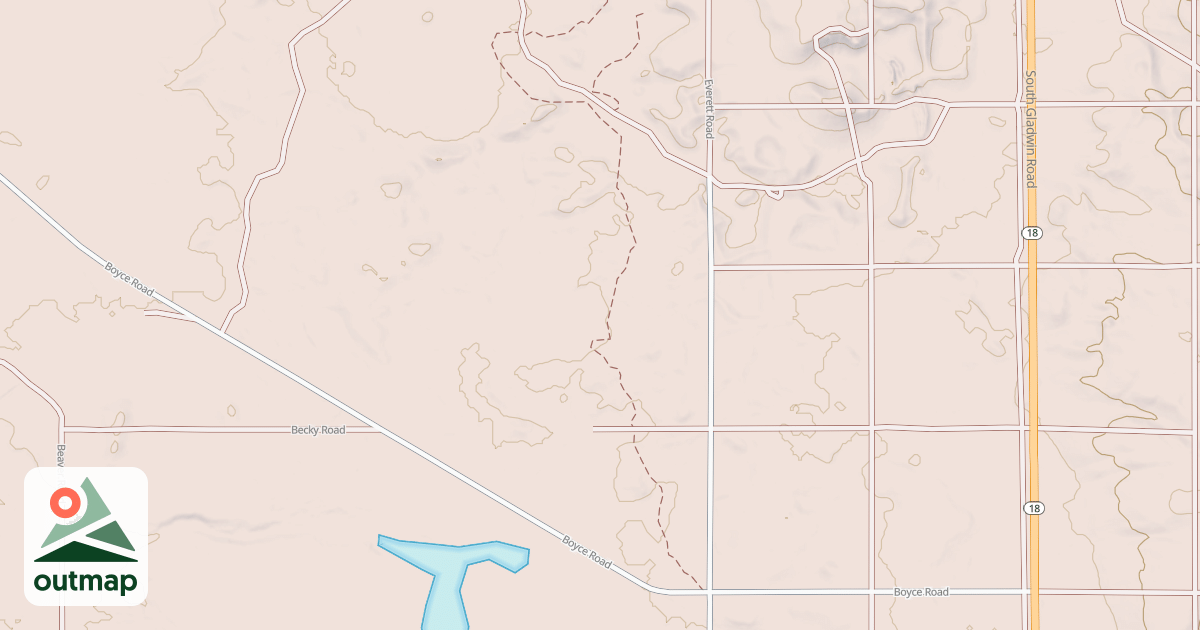 Map of Denton Creek Trail