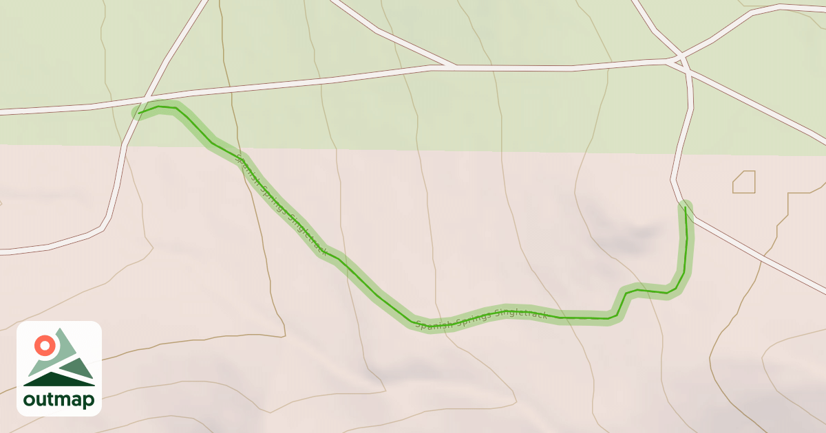Map of Spanish Springs Singletrack