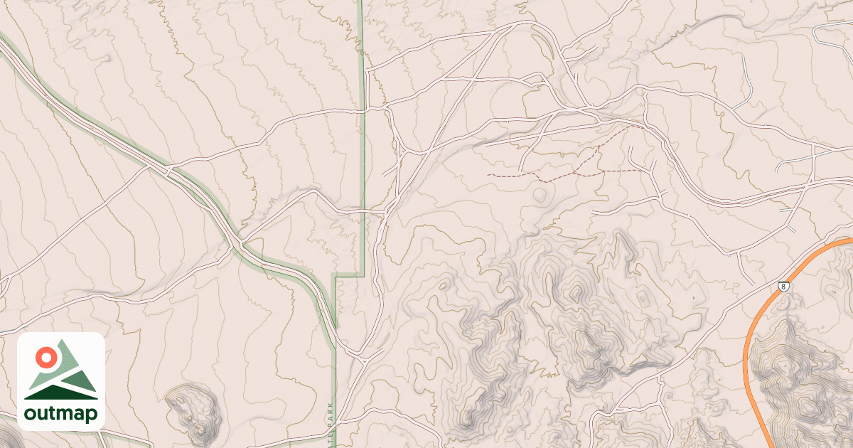 Map of BLM National GTLF Public Motorized Roads f54e3f71-5c4b-4609-8b33-349c7c8d750e