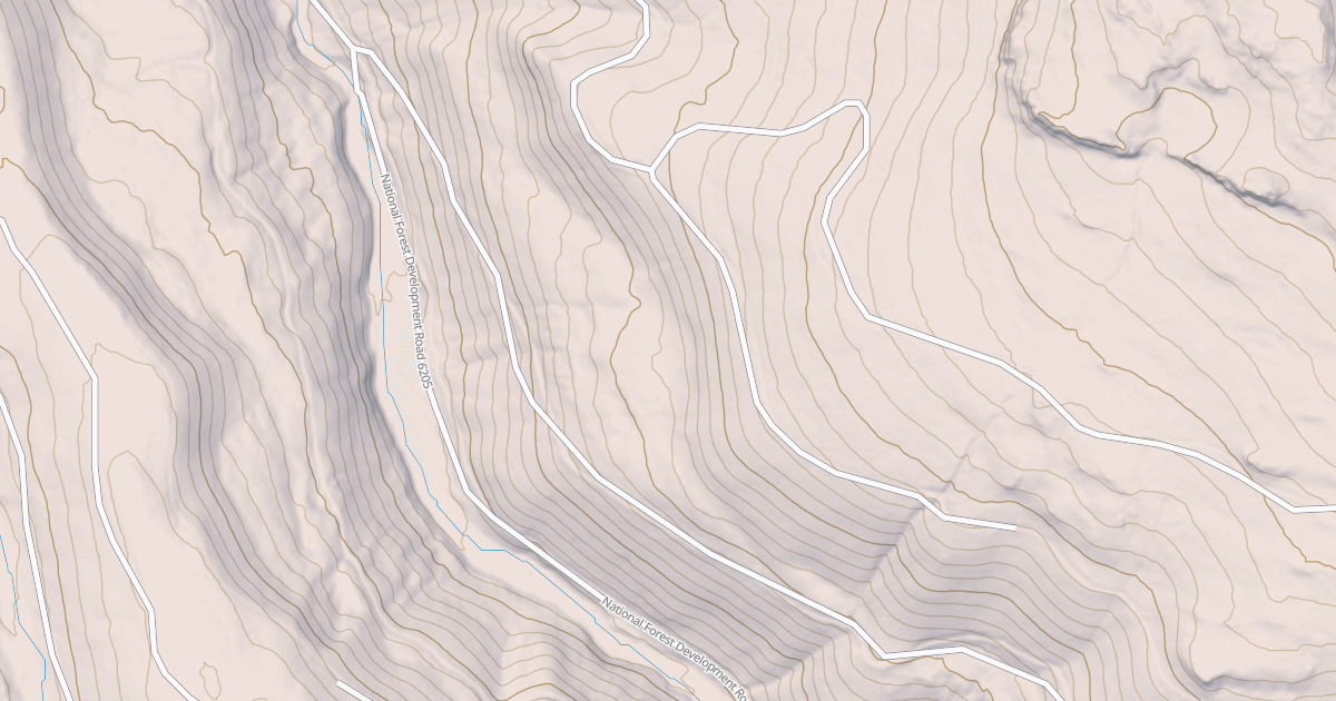 Map preview of USFS National Forest System Roads {33F40B27-B6A6-4199-829A-E457818F6174}