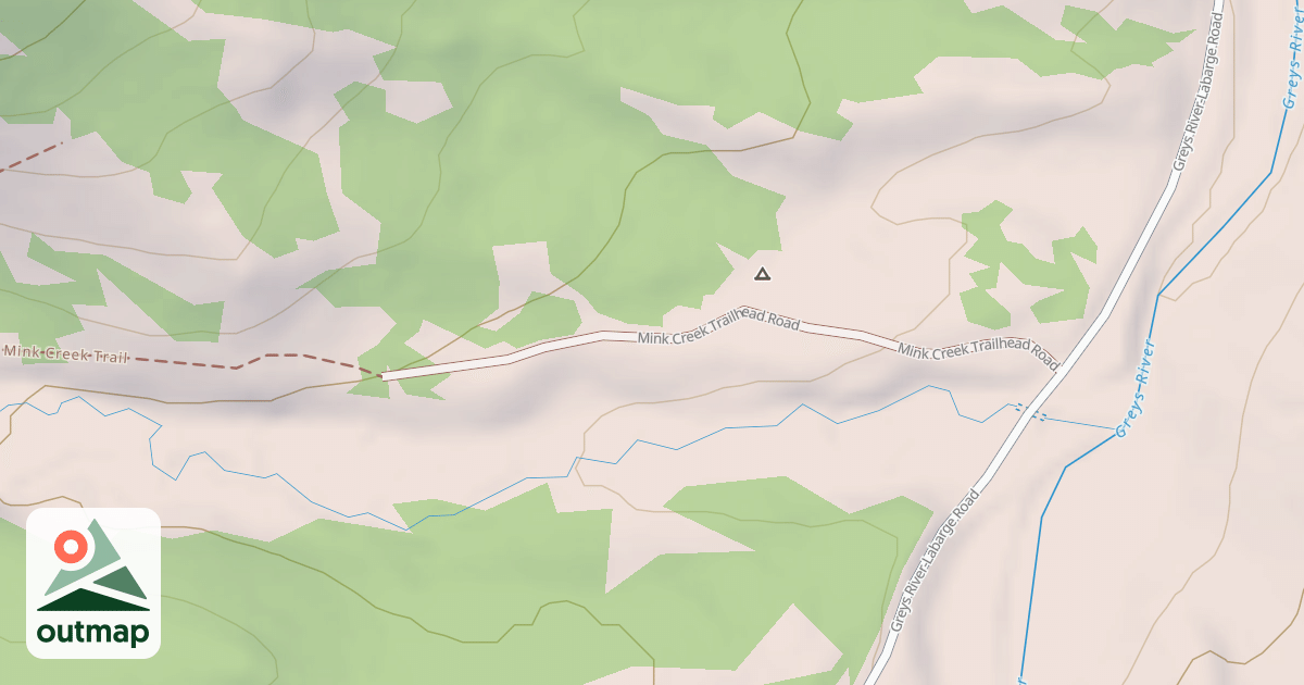 Map of MINK CREEK TRAILHEAD
