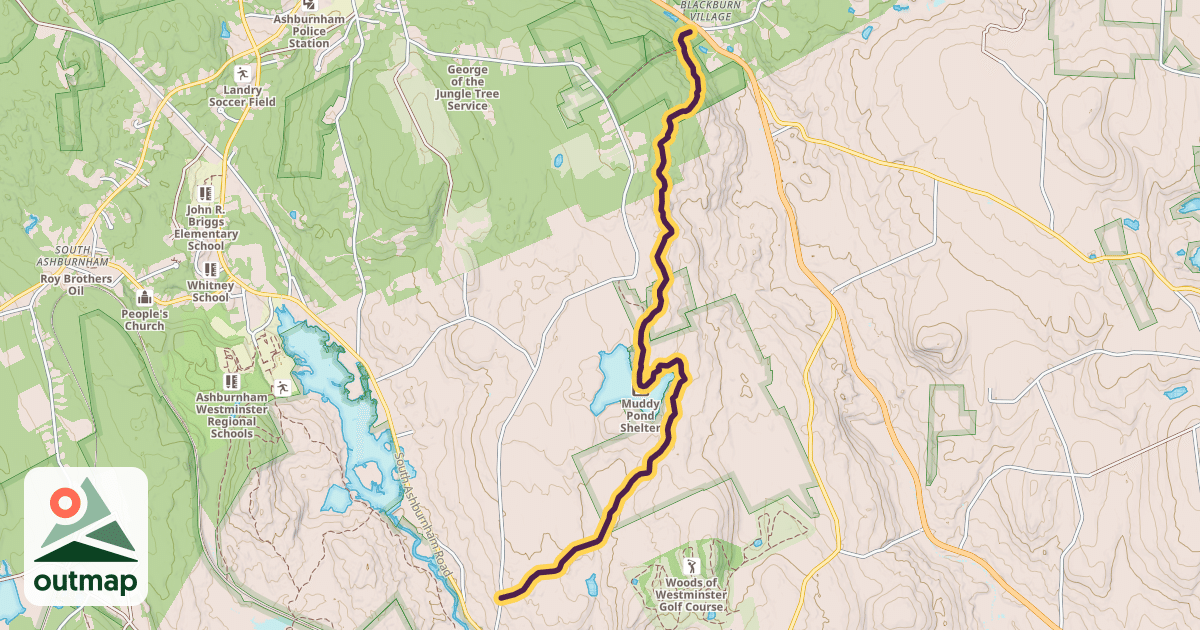 Map of Midstate Trail