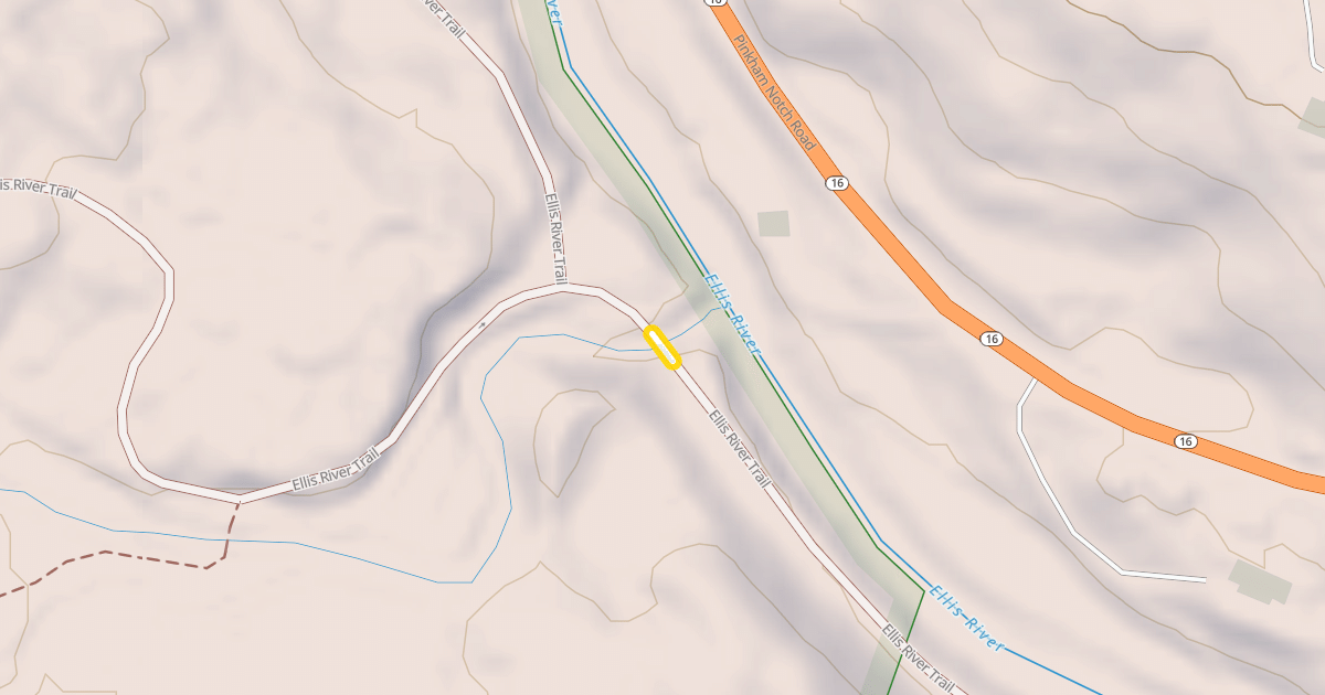 Map preview of Ellis River Trail