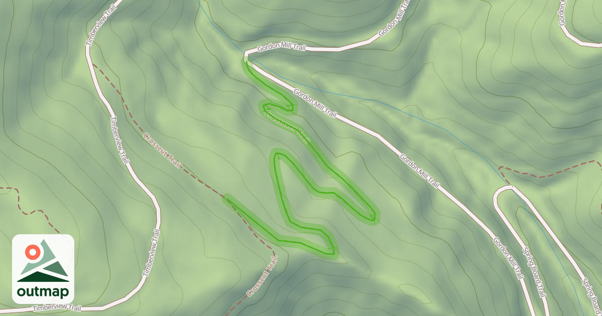 Map of Crossover Trail