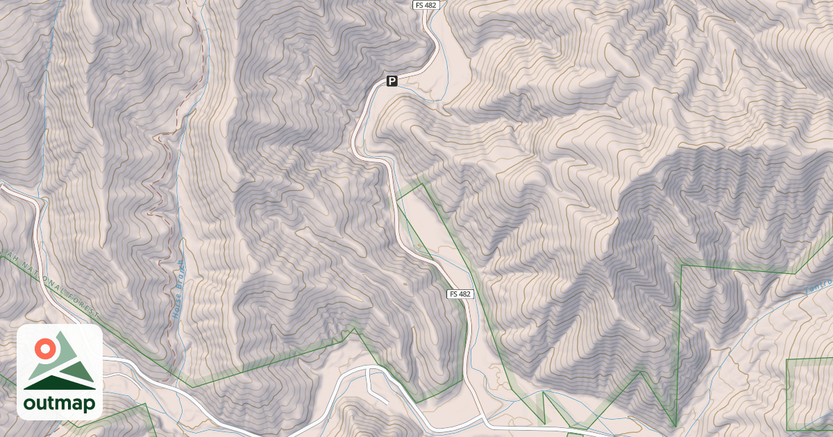 Map of CURTIS CREEK in McDowell