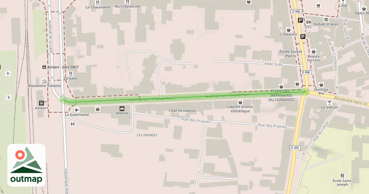 Map of Avenue du 11 Novembre