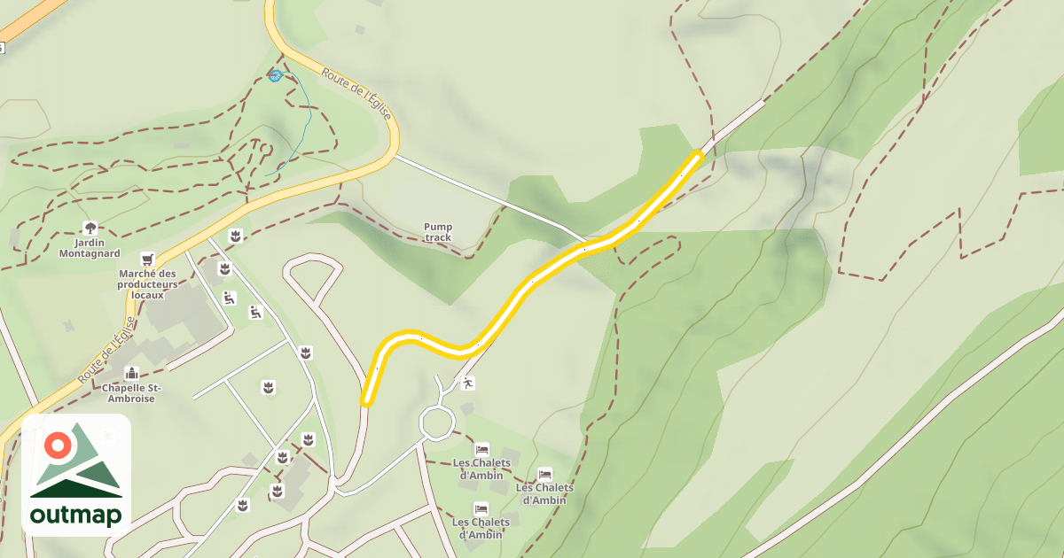 Map of Bramans - Le Verney