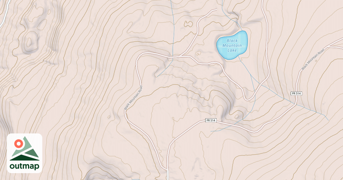 Map of BLACK MTN