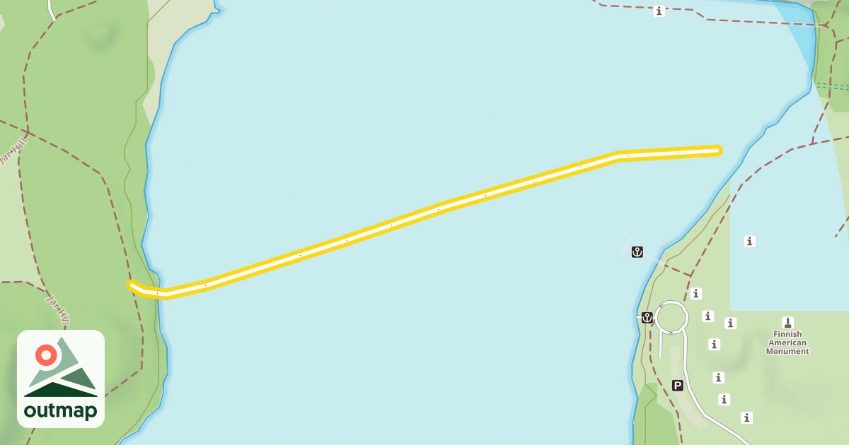 Map of Wirth Lake Trail