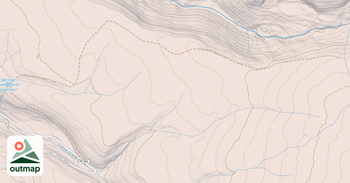Map of Clampett Mill