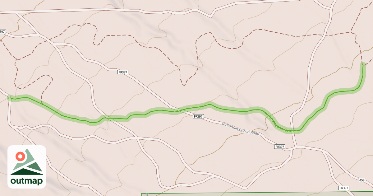 Map of West Access Trail