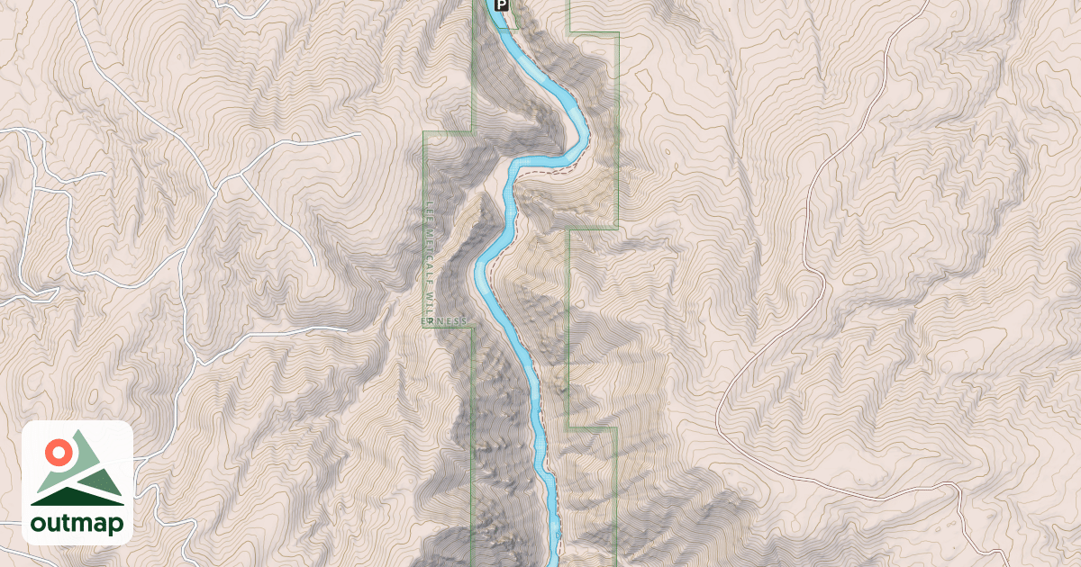 Map of Bear Trap Trail - Nrt