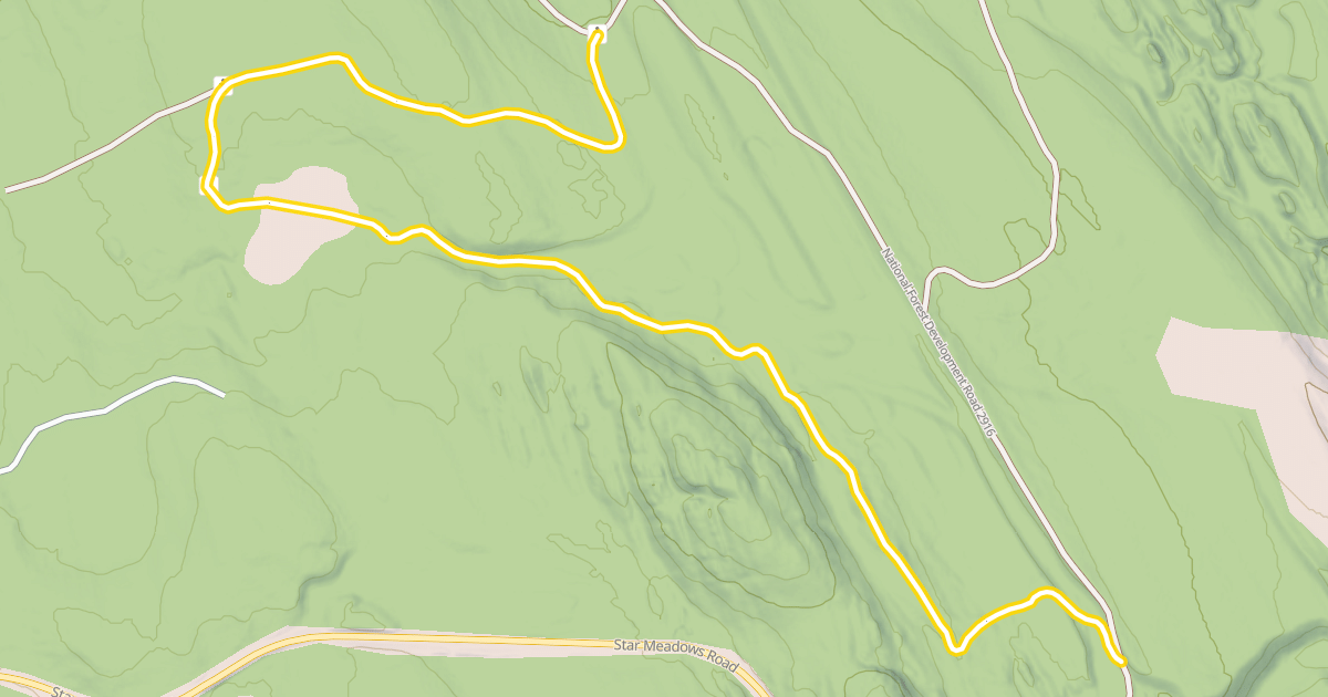 Map preview of Round Meadow Loop