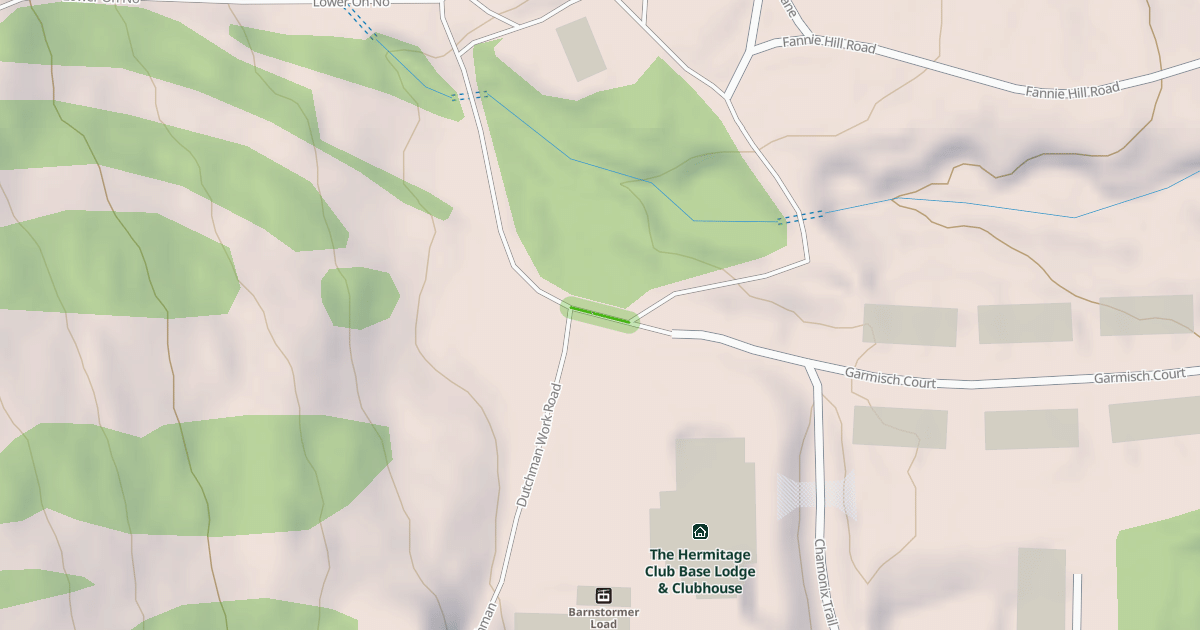 Map preview of Hermitage Mountain Operations Service Road