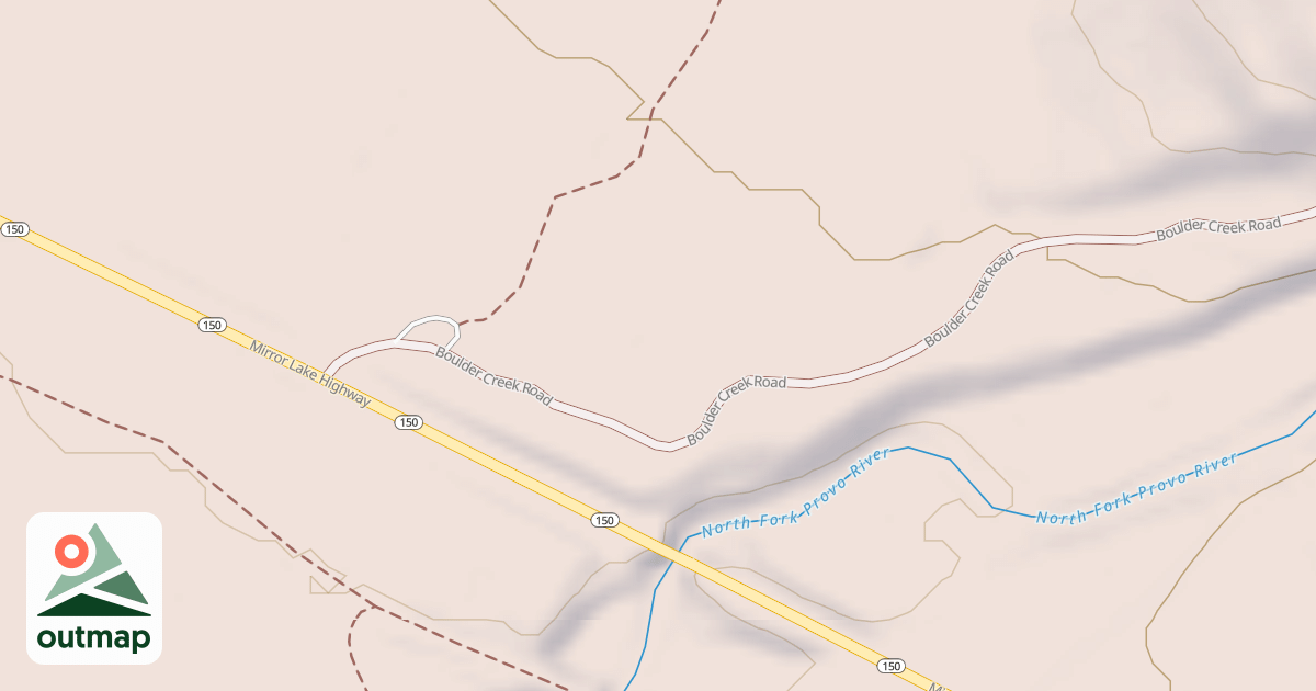 Map of BOULDER CREEK